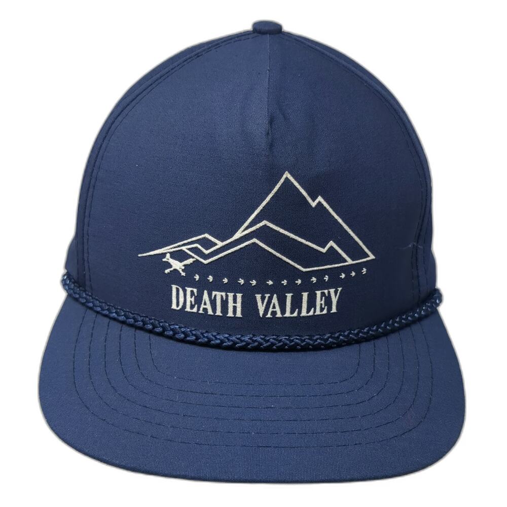 Speedway 5 Panel Blue One Size Hat Death Valley Mountain Rope Snapback Graphic